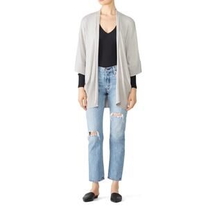 Natori Light Gray Cardigan S